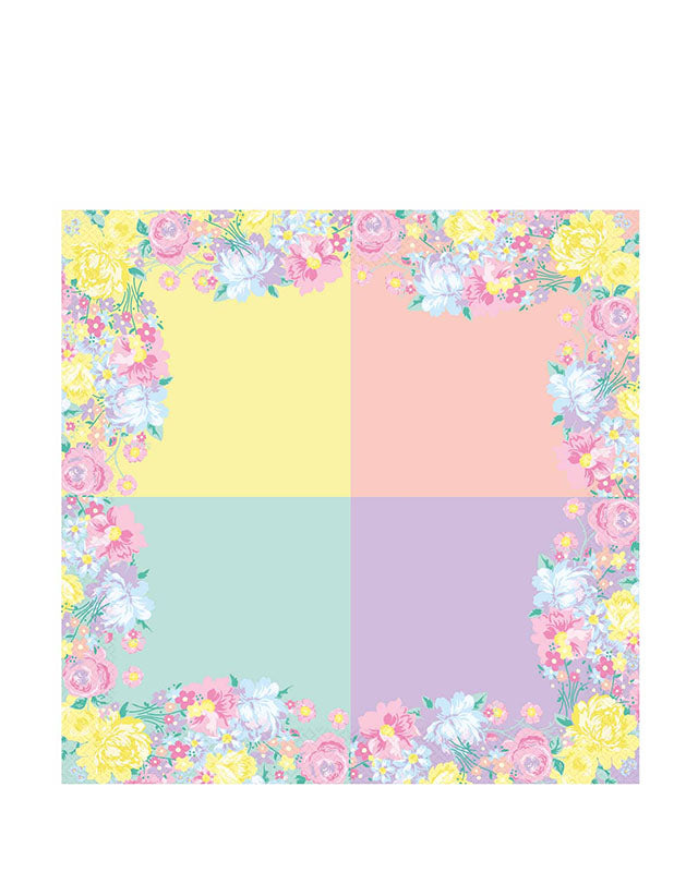 Spring Floral Panel Paper Napkins 33cm (20pk) – product image 1