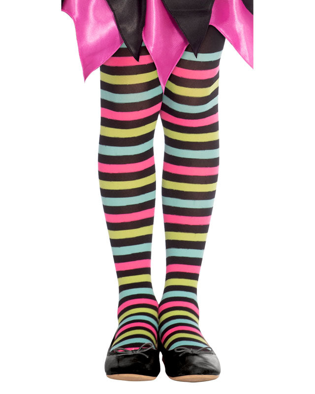 Girls Spot Witch Striped Tights – product image 1
