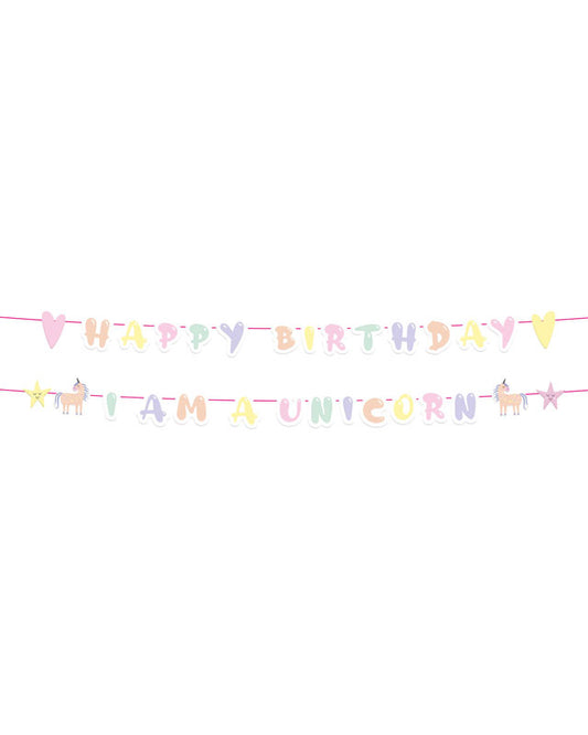 Unicorns & Rainbows Letter Banners - 1.5m (2pk)