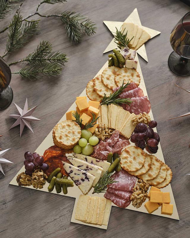 Gold Tree Shaped Grazing Board – product image 1