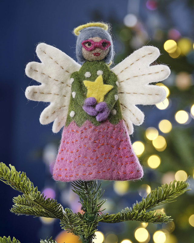 Angel Felt Tree Topper – product image 1