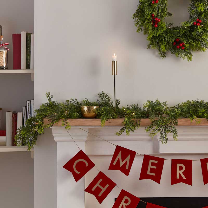 Pine Foliage Christmas Garland with Lights - 1.8m – product image 1