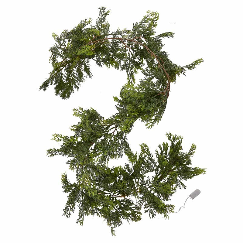 Pine Foliage Christmas Garland with Lights - 1.8m – product image 2