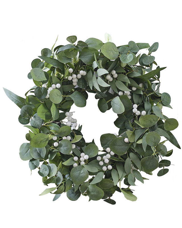 Wreath - Eucalyptus and White Berries – product image 2