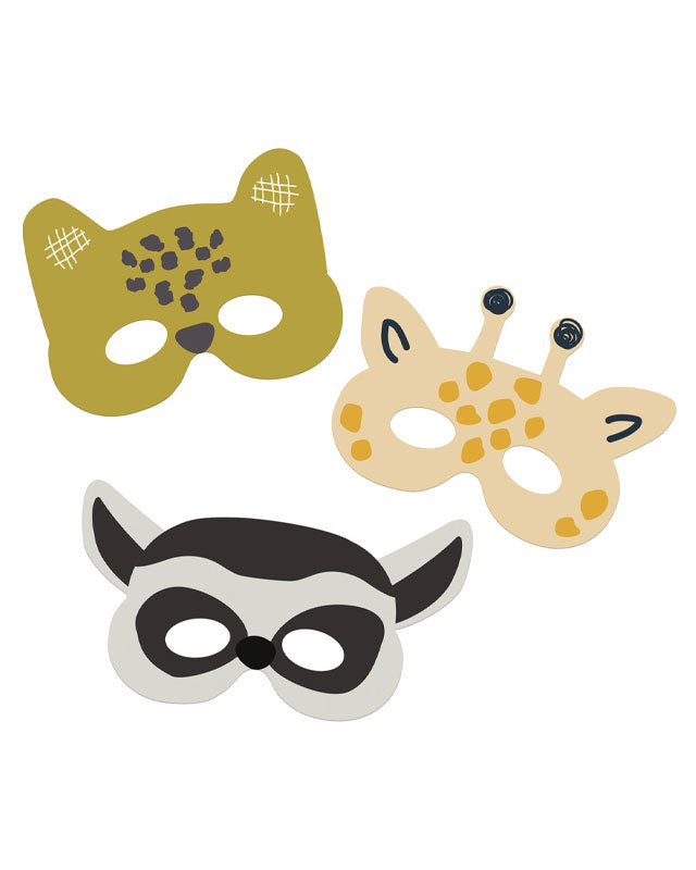 Zoo Party Masks (6pk) – product image 1