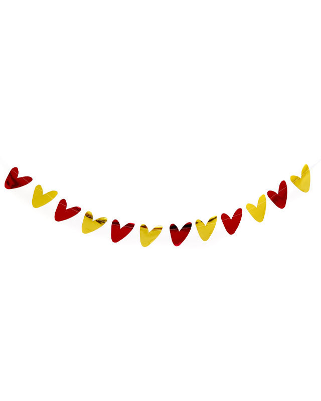 Metallic Hearts & XOXO Banner - 2m (2pk) – product image 3