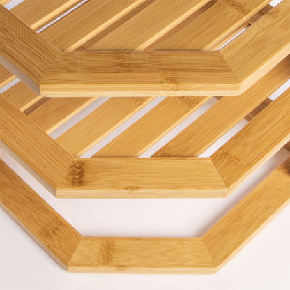 Bamboo 3 Tier Corner Shelf | M&W	