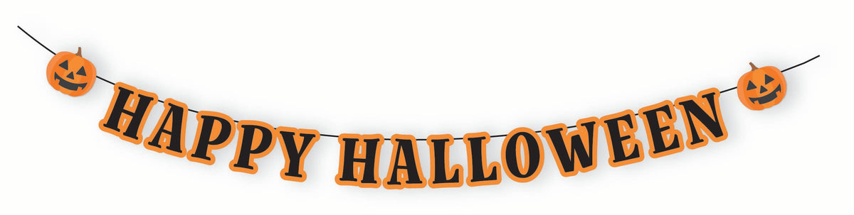 Spooky Spectacles Happy Halloween Letter Banner -  3m
