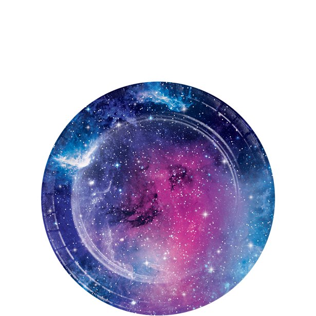 Galaxy Dessert Plates - 17cm Paper Plates (8pk)