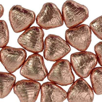 Copper Foil Chocolate Hearts x20
