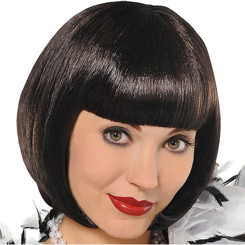 20s Black Flapper Wig – product image 1