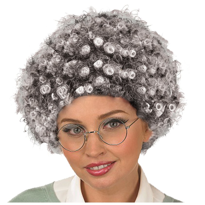 Grey Afro Wig