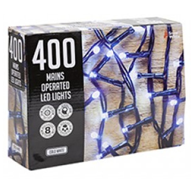 400 Cold White Outdoor LED Lights - Mains Operated – product image 1