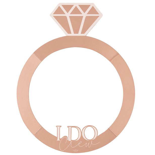 Rose Gold Hen Party Ring Photo Prop Frame – product image 2