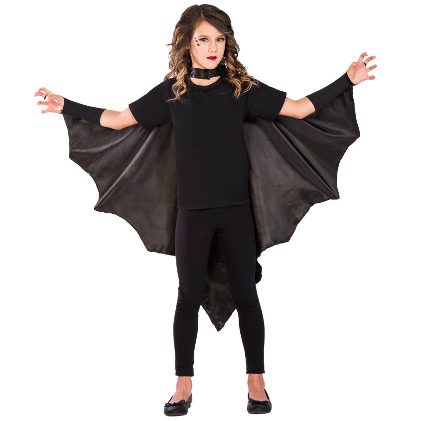 Bat Wing Black Cape - Child – product image 1