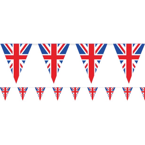 Union Jack Pennant Bunting - 5m