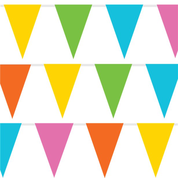 Pastel Plastic Bunting - 10m – product image 2