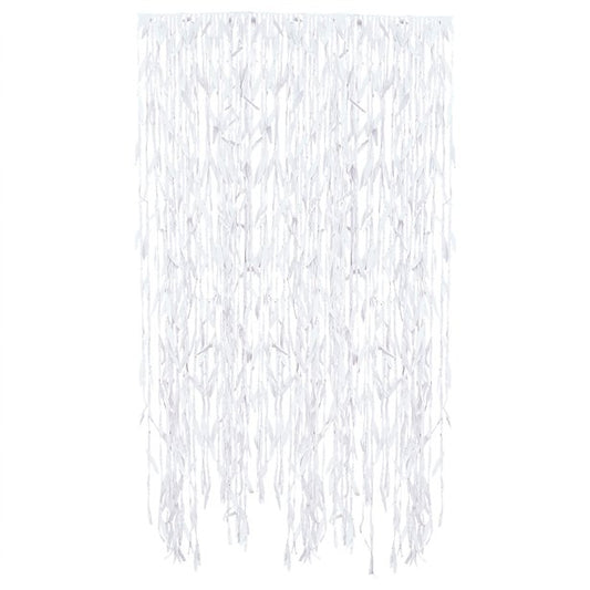 White Leaf Ribbon Backdrop