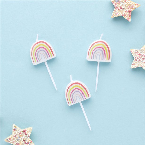 Rainbow Candles (5pk) – product image 2