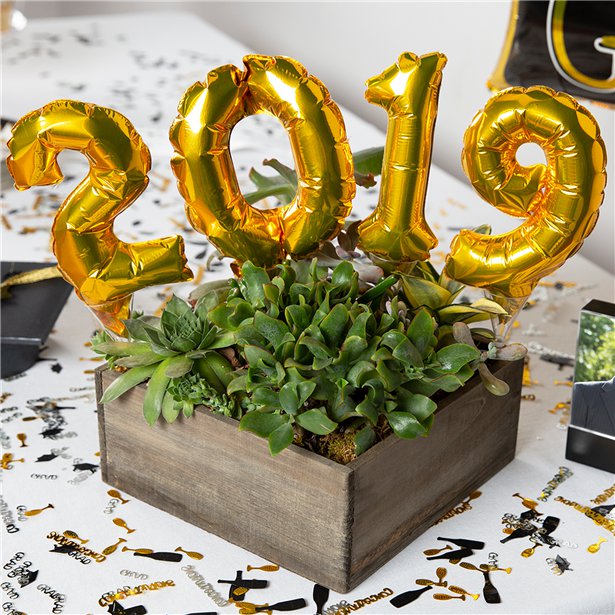 Air-Filled Gold Balloon Number 9 Cake Topper - 15cm – product image 2