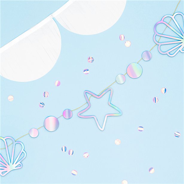 Mermaid Iridescent Shell Garland - 1.65m – product image 2