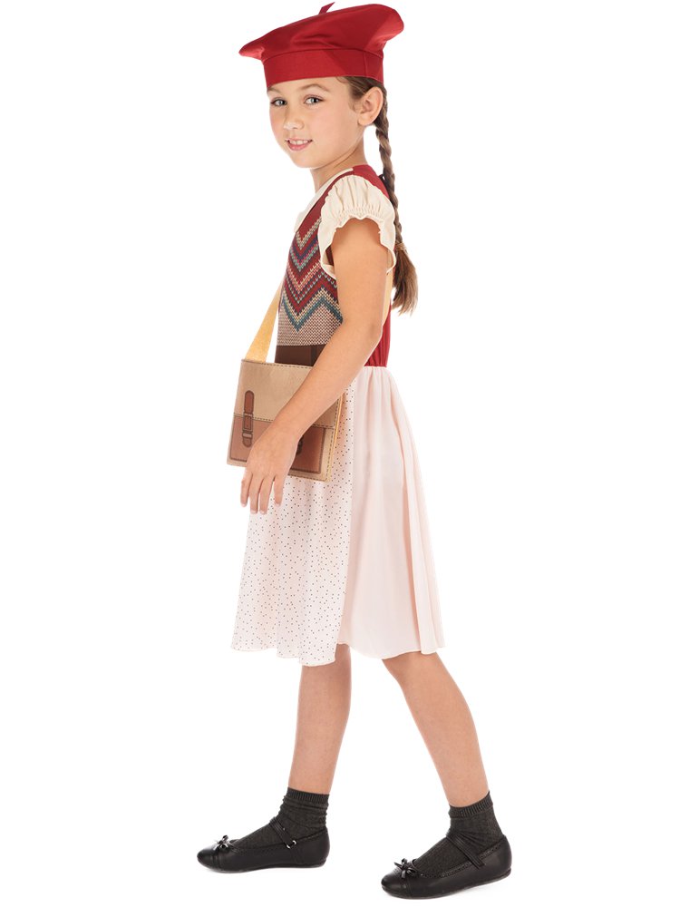Evacuee Schoolgirl - Child and Teen Costume