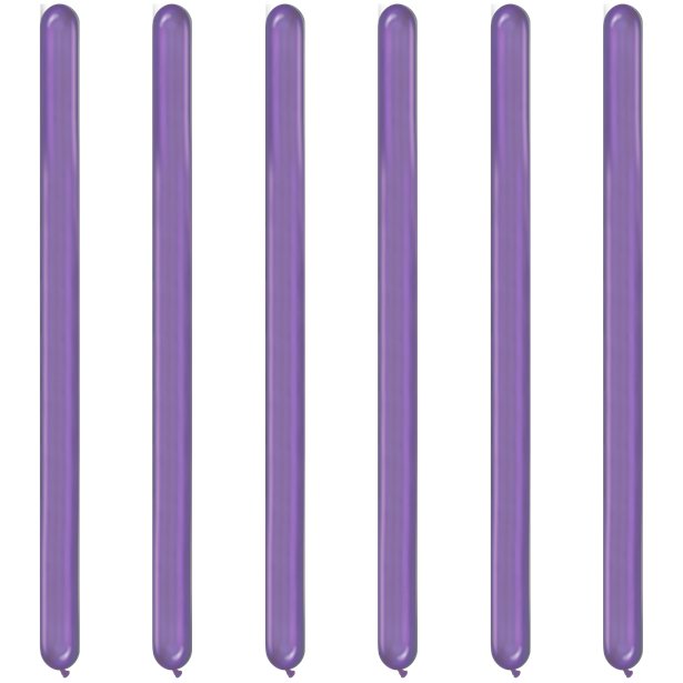 Purple Chrome Modelling Balloons - 260Q Latex (100pk) – product image 1