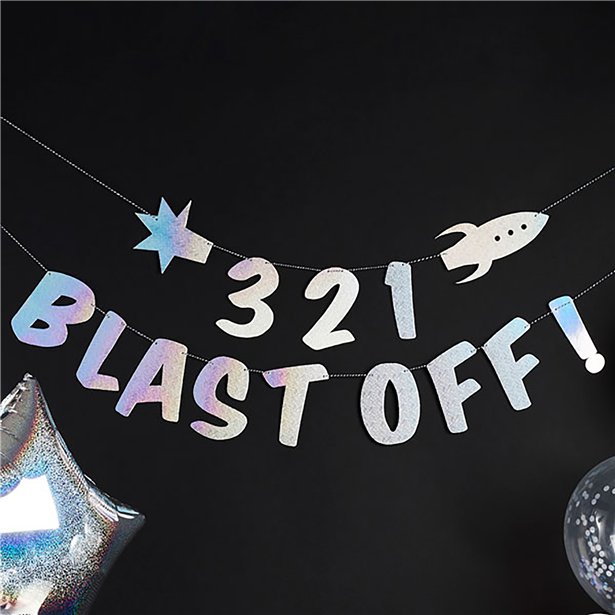 3, 2, 1 Blast Off Banner – product image 2
