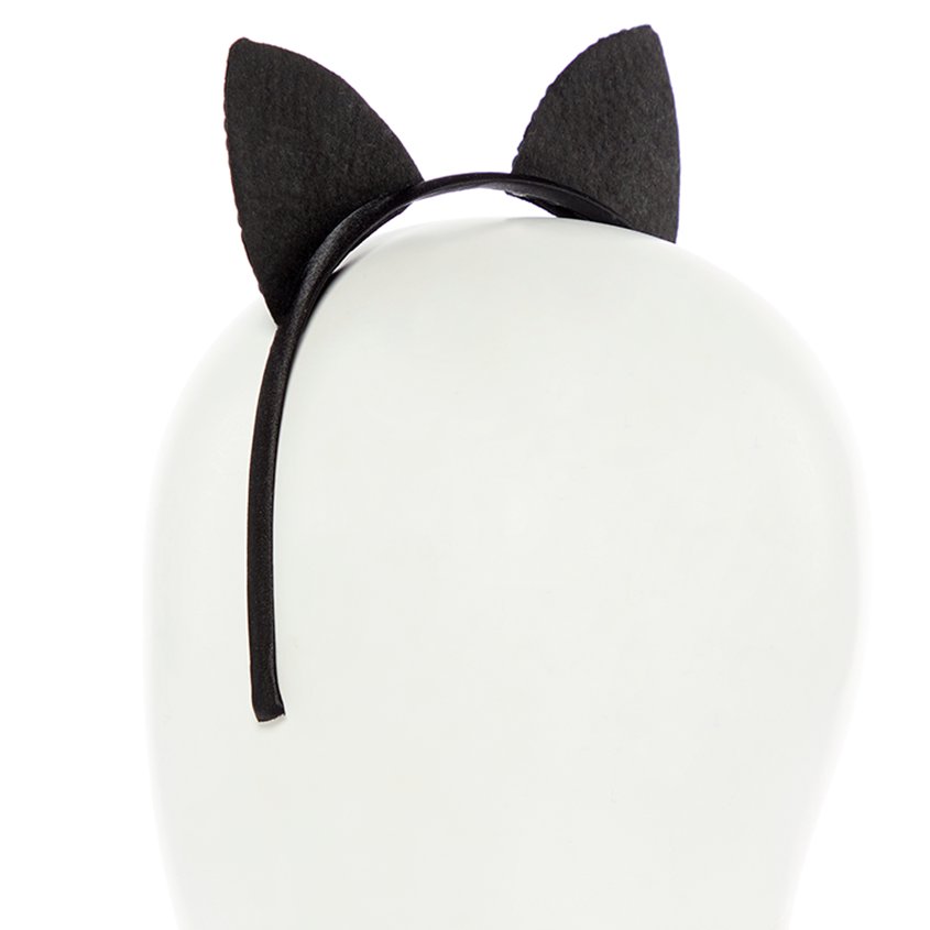 Black Sequin Cat Ears Headband – product image 3