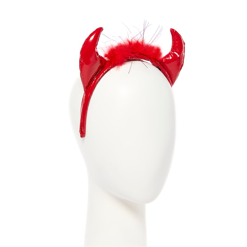 Fluffy Devil Horns Headband – product image 2