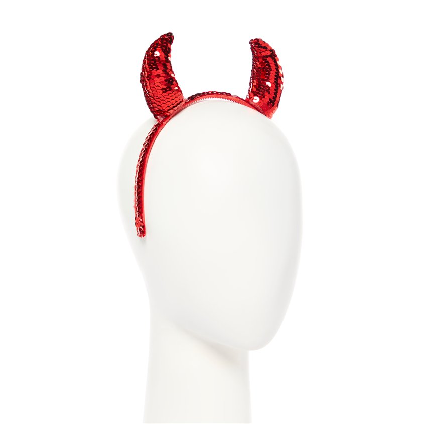 Sequinned Devil Horns Headband – product image 2