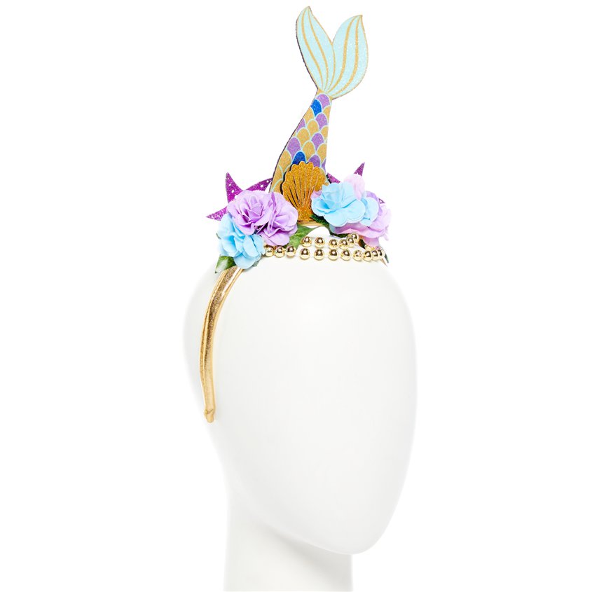 Glitter Floral Mermaid Headband – product image 2