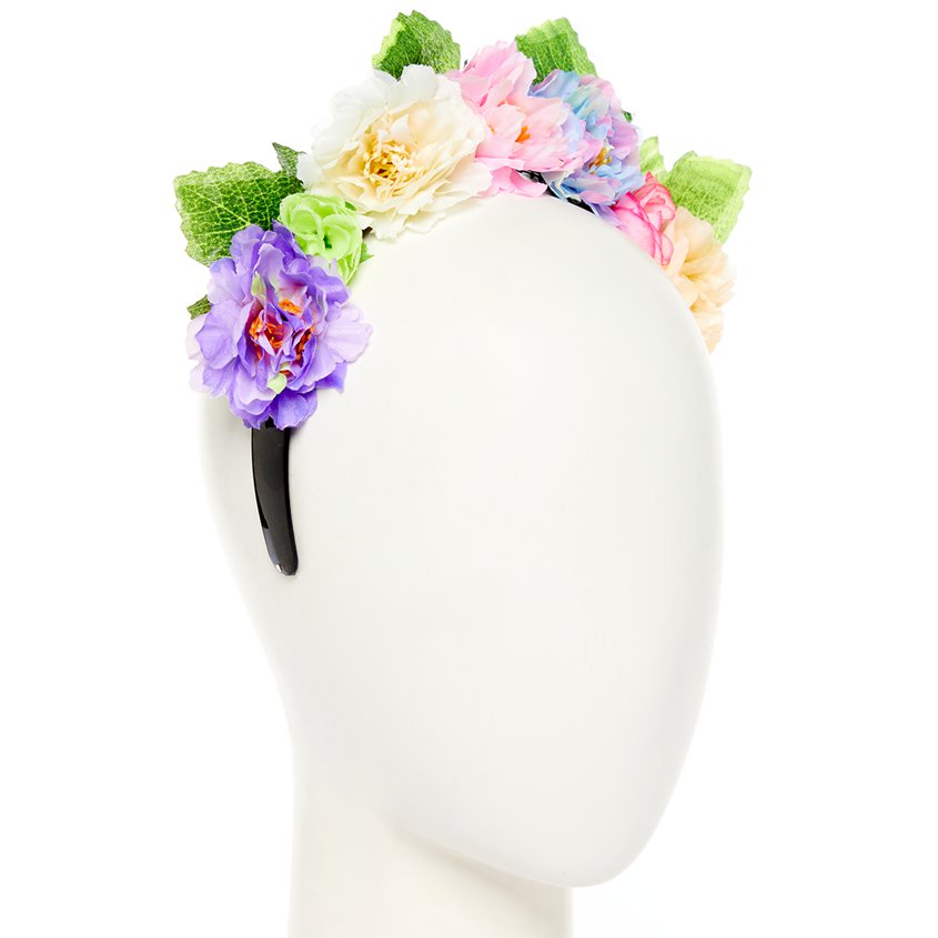 Pastel Flower Garland Headband – product image 2