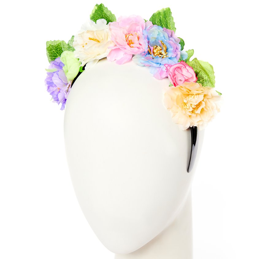 Pastel Flower Garland Headband – product image 4