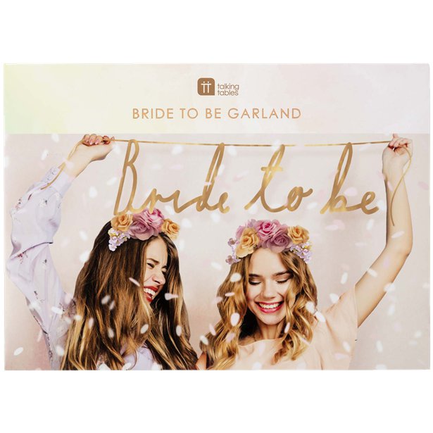 Bride To Be Rose Gold Paper Garland - 1.2m – product image 3
