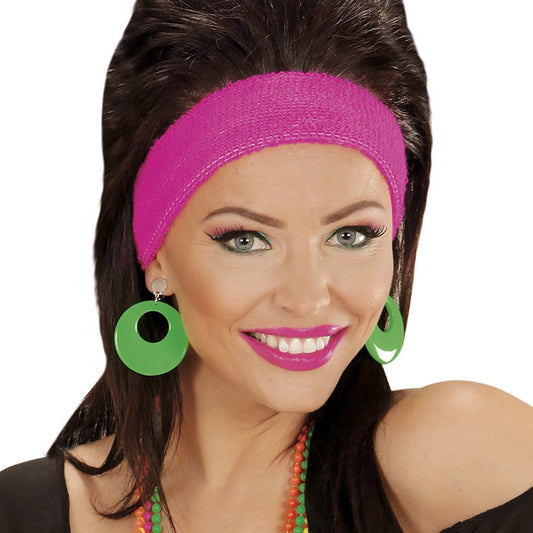 Neon Green 80's Earrings
