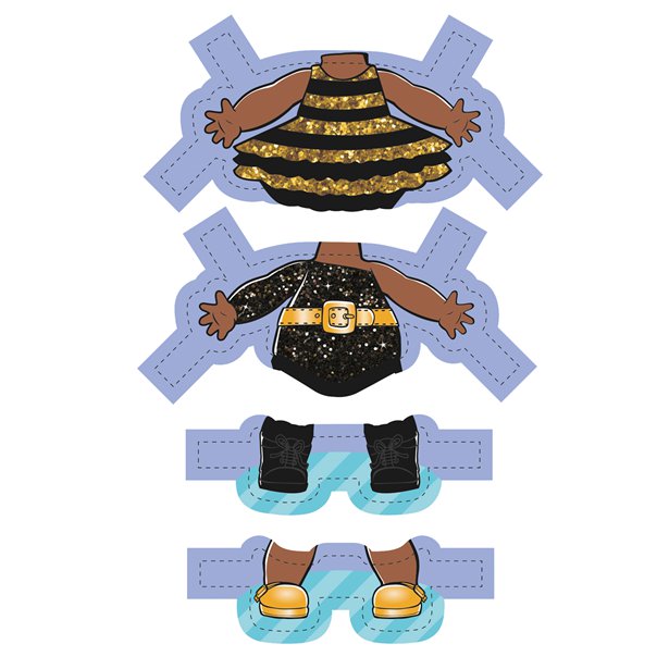 L.O.L Surprise Dress Up Paper Dolls (2pk) – product image 3
