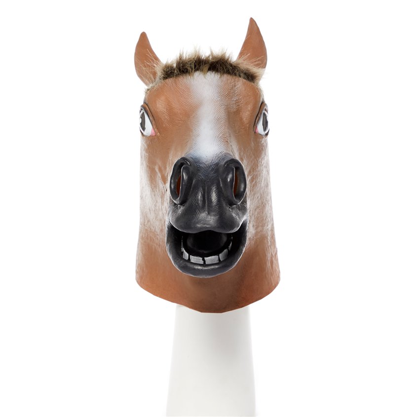 Brown Horse Rubber Mask – product image 2