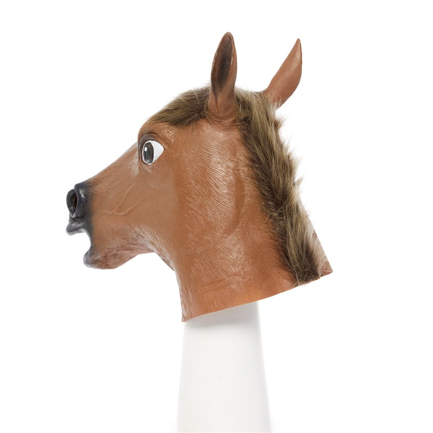 Brown Horse Rubber Mask – product image 3
