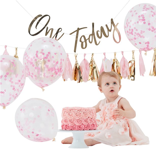 Pick & Mix Pastel Pink 1st Birthday Cake Smash Kit – product image 2