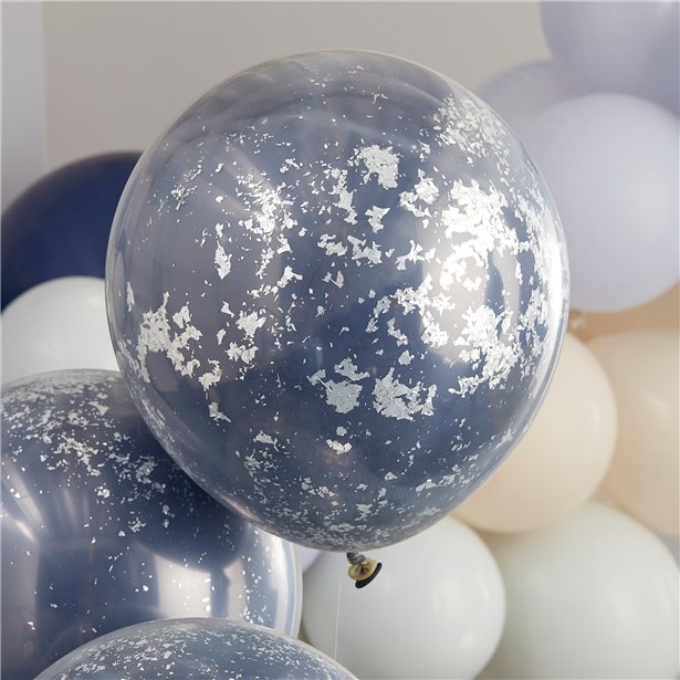Mix It Up Blue Double Stuffed Latex Balloons (3pk) – product image 3