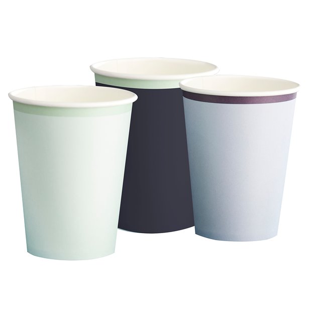 Mix It Up Blue Eco Paper Cups - 266ml (8pk)