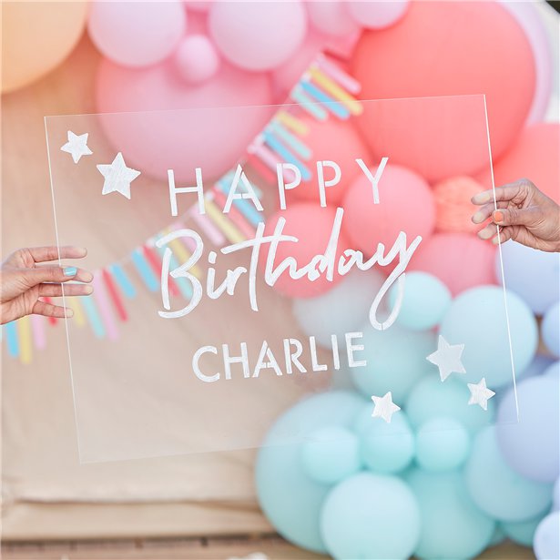 Happy Birthday Number & Letter Stencils (6pk)