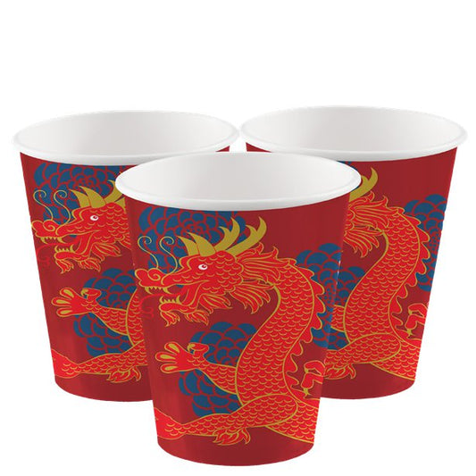 Chinese New Year Paper Cups - 250ml (8pk)