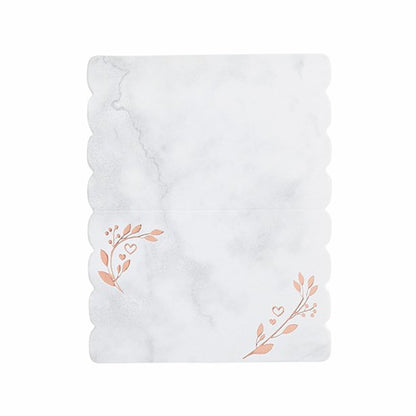Rose Gold Folded Place Cards (10pk)