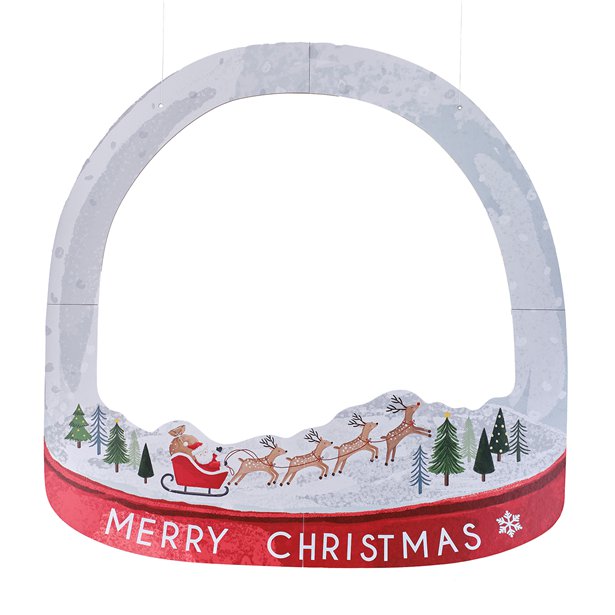 Customisable Snowglobe Christmas Photo Booth Frame – product image 2