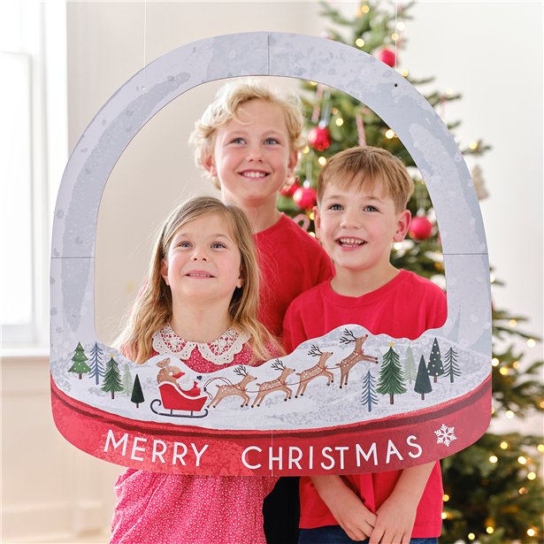 Customisable Snowglobe Christmas Photo Booth Frame – product image 4
