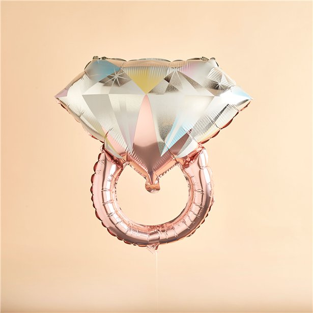 She Said Yaaas Rose Gold Ring Foil Balloon - 26"