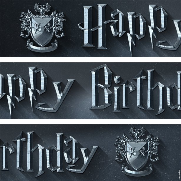 Harry Potter Paper Banners - 1m (3pk) – product image 2
