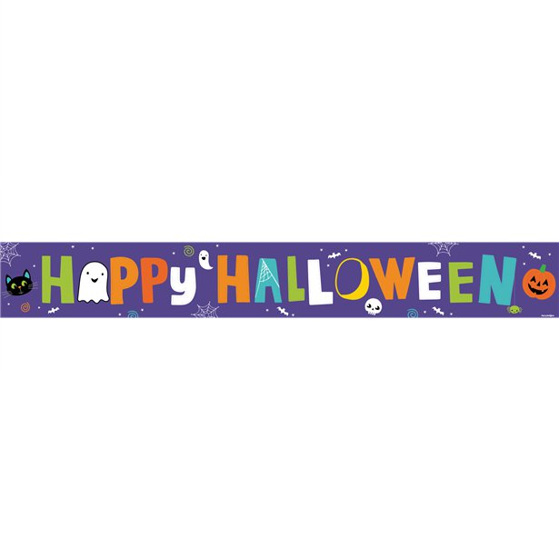 Hallo-Ween Friends Paper Banners - 1m (3pk)